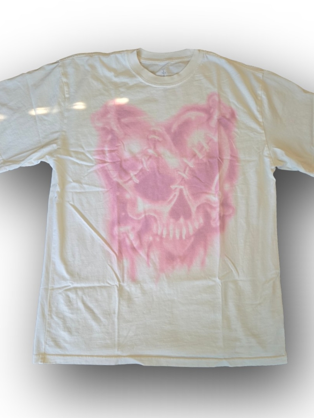 Travis Scott Cactus Jack Airbrush Angel Tee - Cream / White Medium
